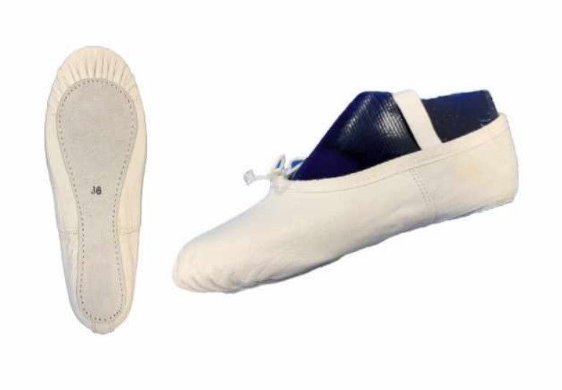 Ballettschuhe Schläppchen Leder ganze Sohle schwarz weiß rose