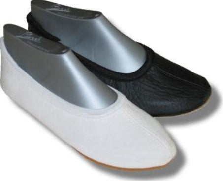 Gymnastikschuhe Kunstleder mit Gummisohle
