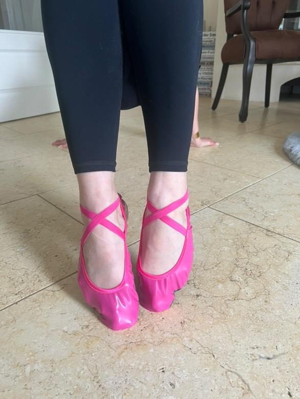 MajestiBallerina Iwona 22-9355 Latex biElastic imitat Federleicht Reisehausschuhe