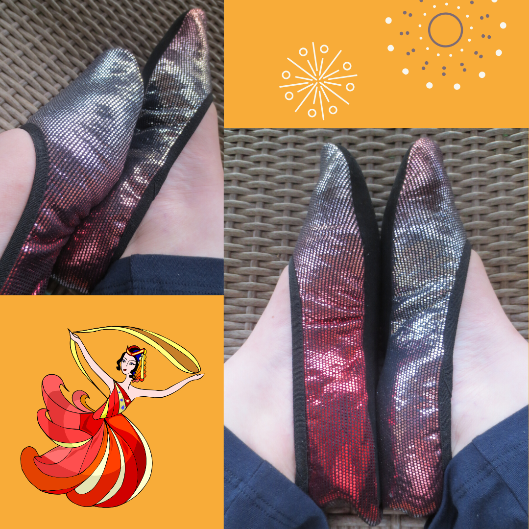 MajestiBallerina Bauchtanzschuhe Gymnastikschuhe orientalredsunset