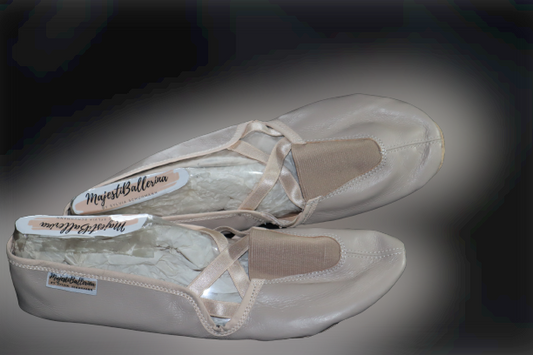 MajestiBallerina criss cross diverse colours mit Ledersohle