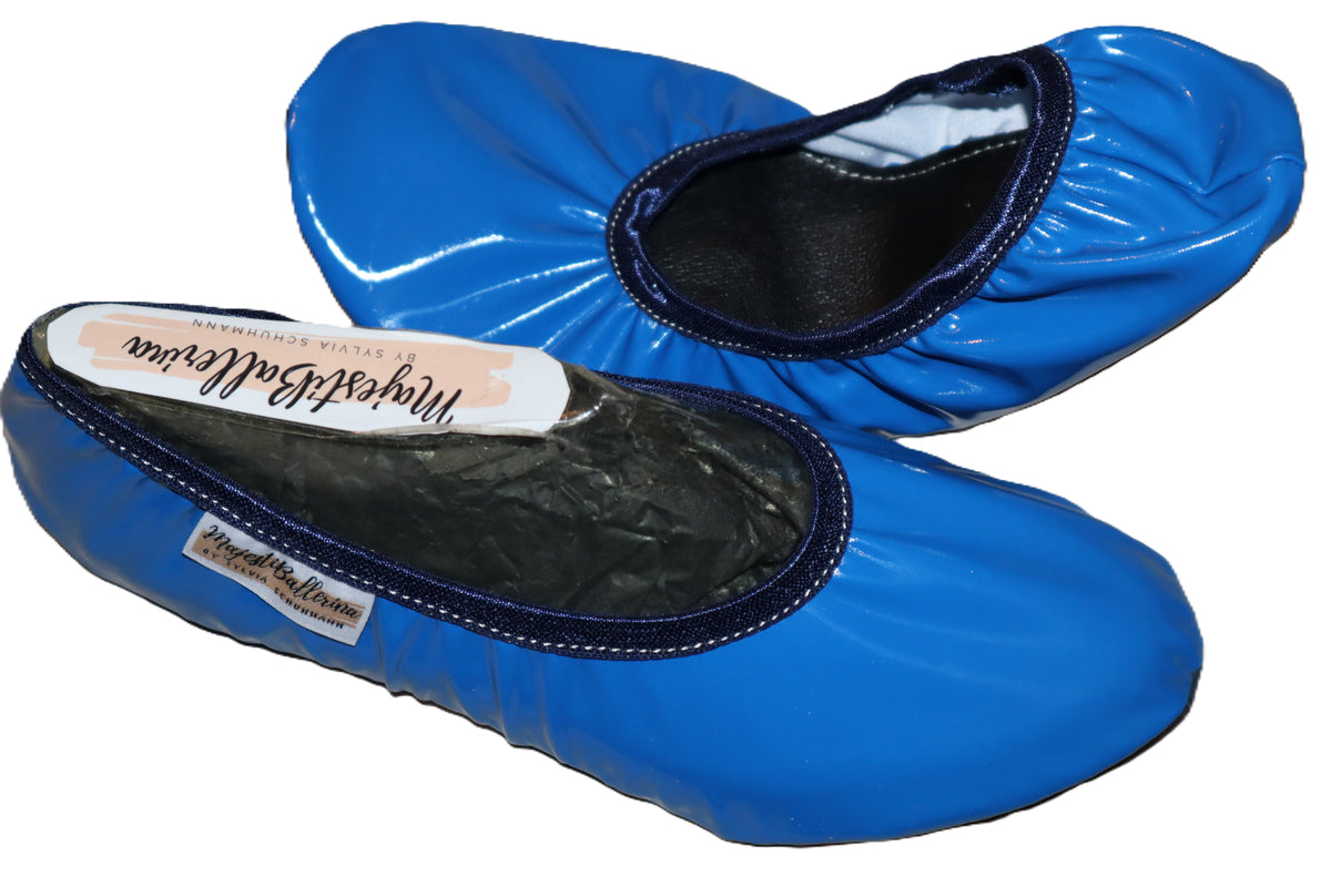 MajestiBallerina Celia 22-3444 Latex biElastic imitat Federleicht Reisehausschuhe