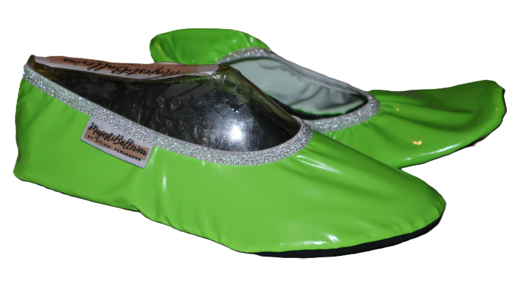 MajestiBallerina Celia 22-3444 Latex biElastic imitat Federleicht Reisehausschuhe
