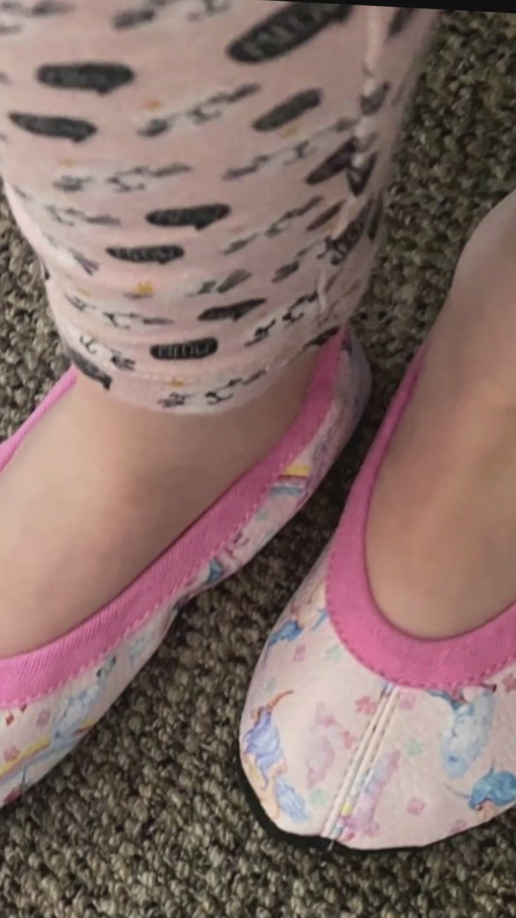 MajestiBallerina Ballettschuhe Paula mit Motiv Einhorn unicorn