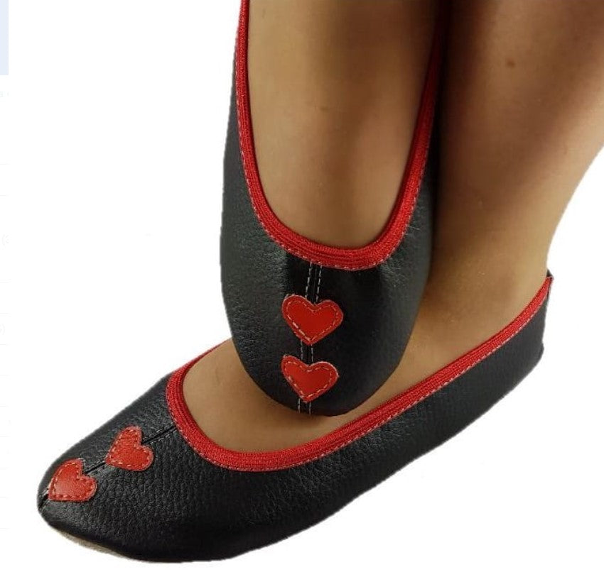 Reisehausschuhe Schläppchen Gymnastikschuhe mit  Aplikationen