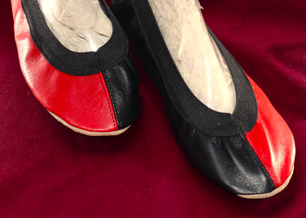 MajestiBallerina Sylviasfavorite Harlekin Reisehausschuhe Schläppchen Ballerina soft Lack